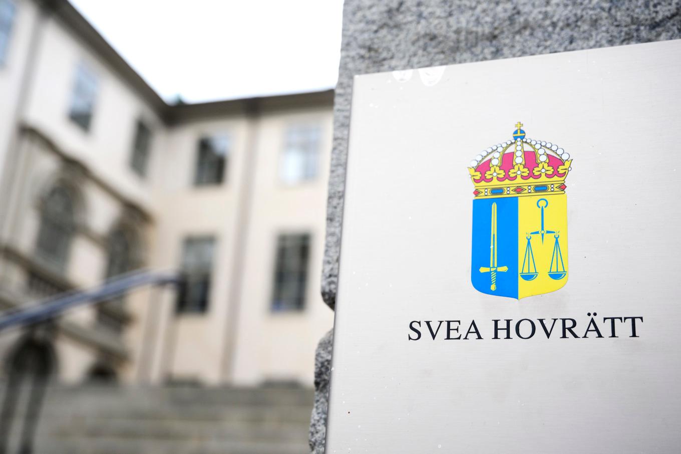 Svea hovrätt fastställer tingsrättens dom om utvisning för en gängkriminell man som levt i Sverige i 34 år. Arkivbild. Foto: Jessica Gow/TT