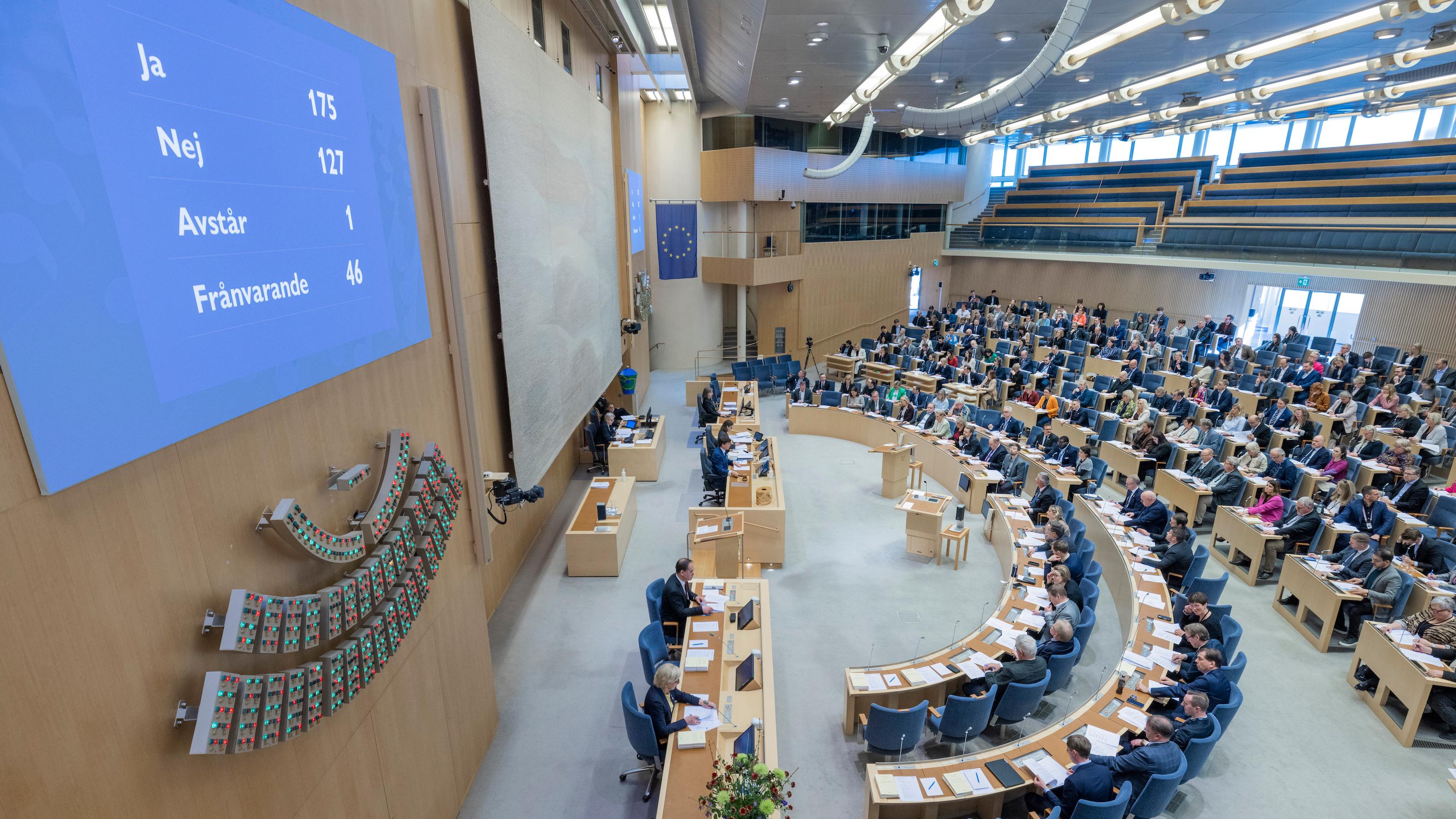 Riksdagen ska ta ställning till den nya könstillhörighetslagen, som väckt stor debatt. Foto: Melker Dahlstrand/Sveriges riksdag