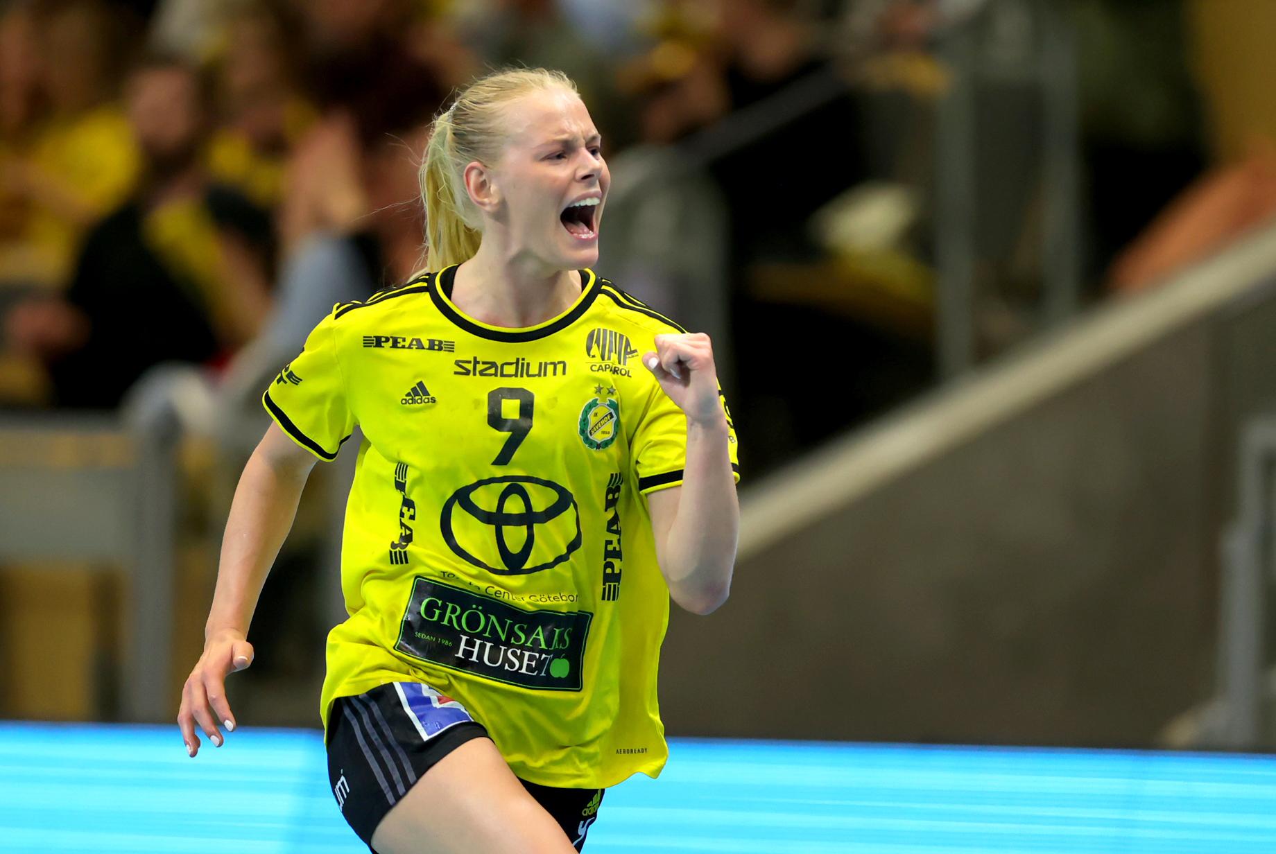 Nina Koppang gjorde sju mål när Sävehof vann mot Skara. Arkivbild. Foto: Adam Ihse/TT