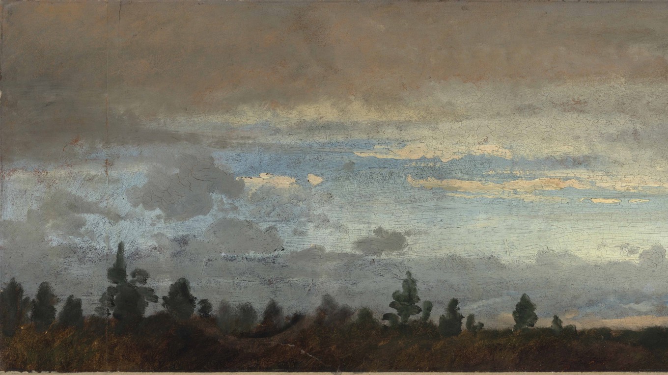 Bortom kunskapsteoretiska teorier – himlen, molnen, jorden. Målning av Johann Wilhelm Schirmer (1807–1863). Foto: Public Domain