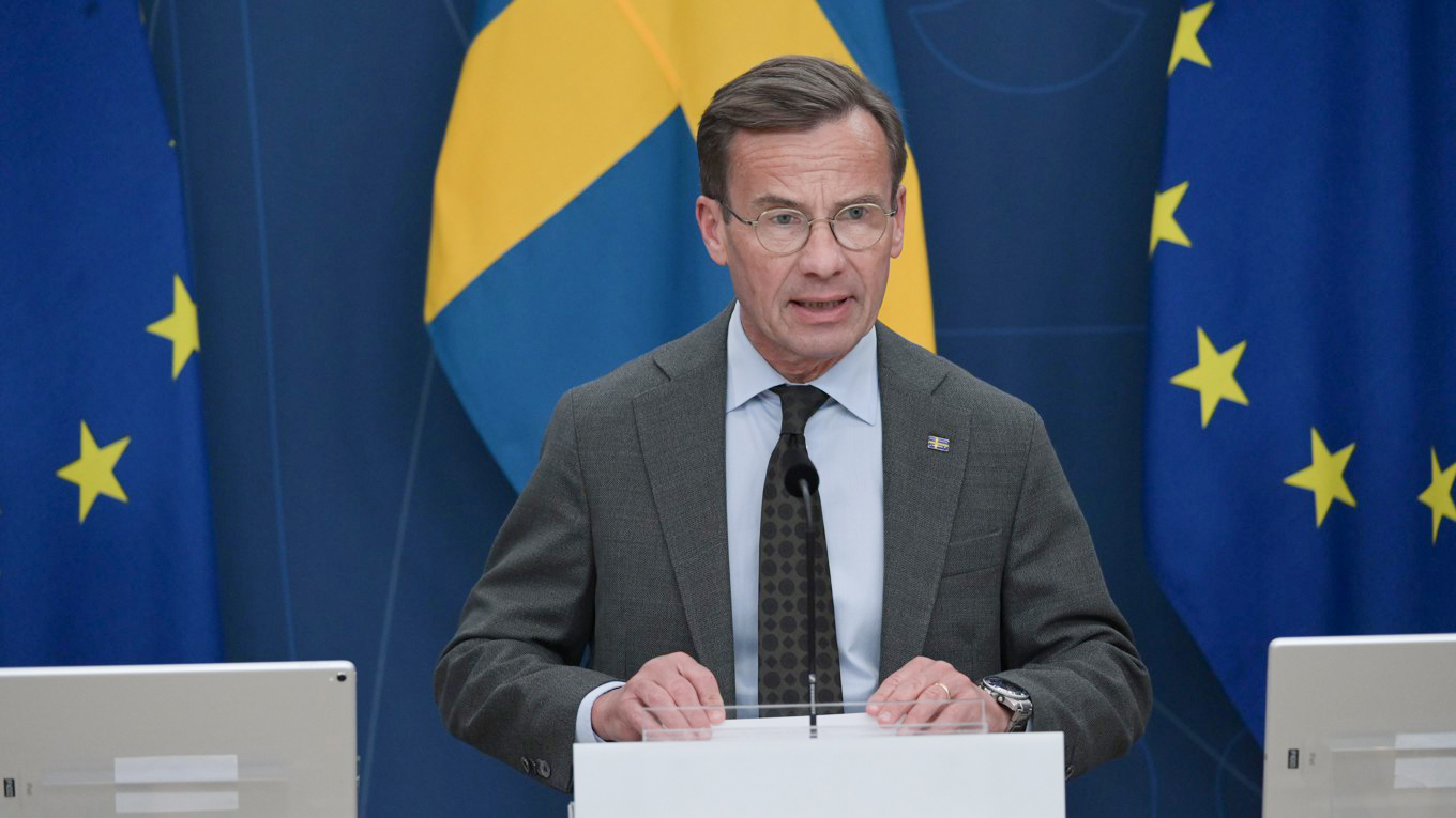 Moderaternas partiledare Ulf Kristersson. Foto: Roger Sahlström
