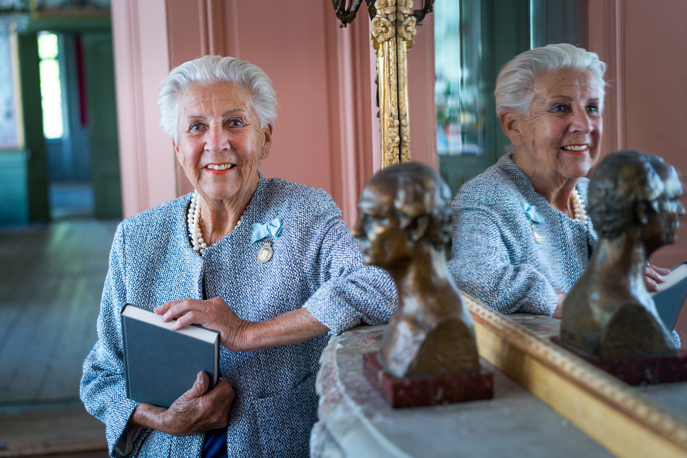 Kjerstin Dellert (1925–2018) arbetade hårt för att Confidencen skulle bevaras. Foto: Mats Bäcker