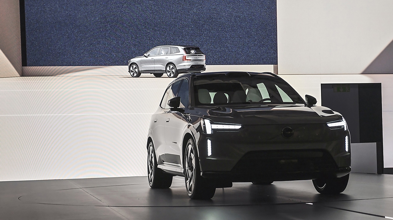 Volvos EX90 tog enligt kritiker för lång tid att utveckla. Nästa modell designades i Kina. Foto: Volvo Cars