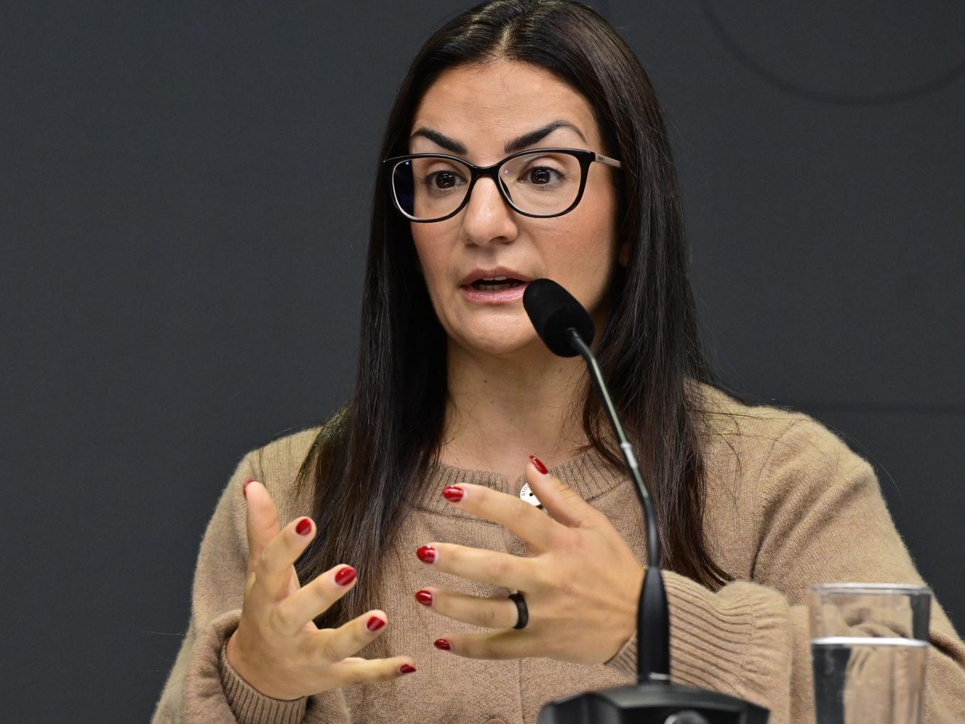 Kulturminister Parisa Liljestrand (M) tycker att det är "beklämmande" att den judiska filmfestivalen inte kan arrangeras i Malmö. Foto: Jonas Ekströmer/TT