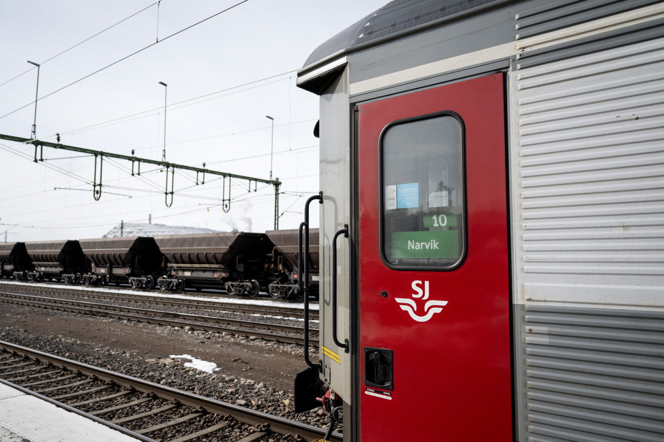 Passagerartåg vid Kiruna station på Malmbanan. Arkivbild. Foto: Christine Olsson/TT