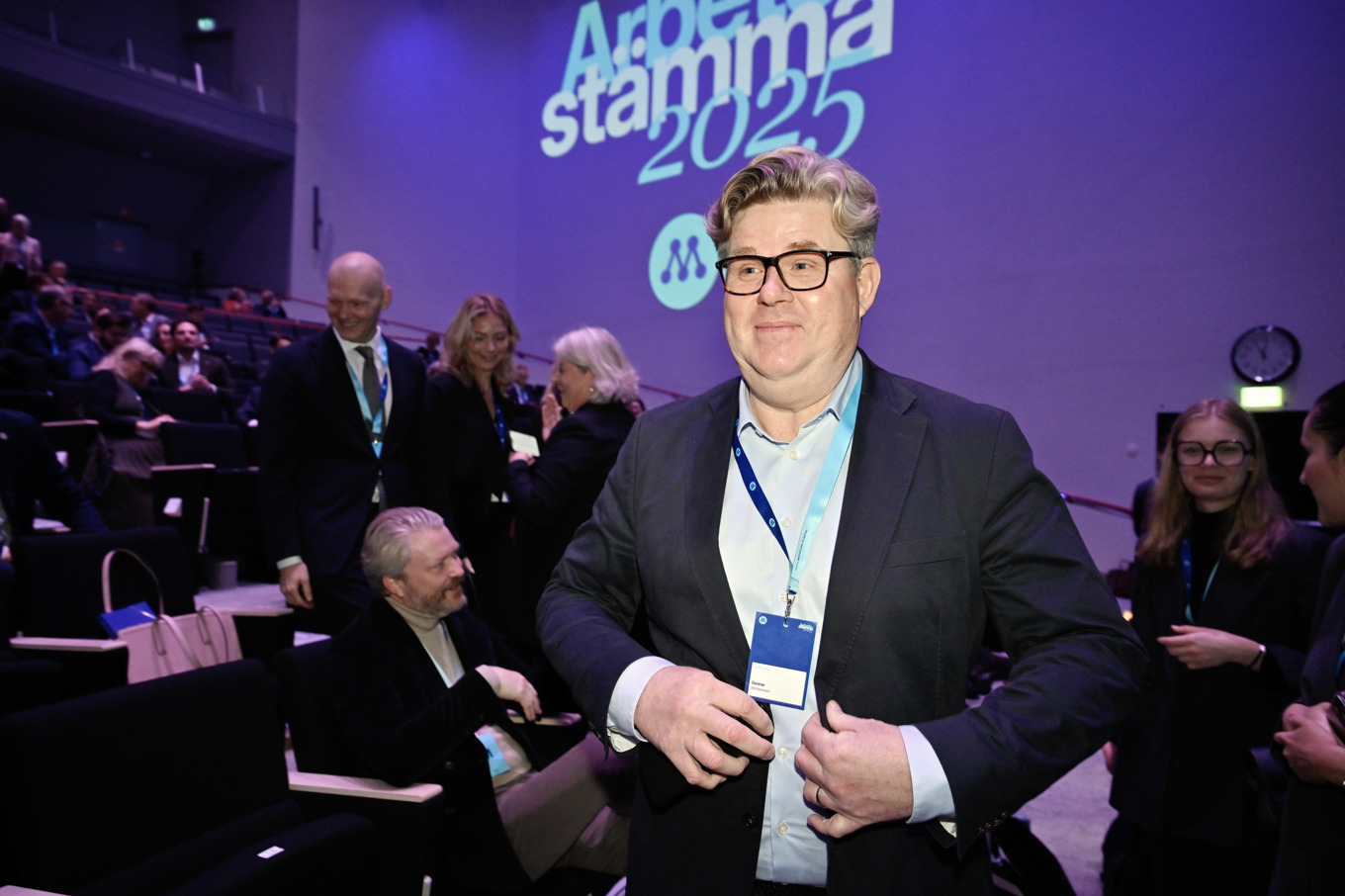 Justitieminister Gunnar Strömmer (M) var nöjd med besluten på Moderaternas stämma i Västerås. Foto: Christine Olsson/TT