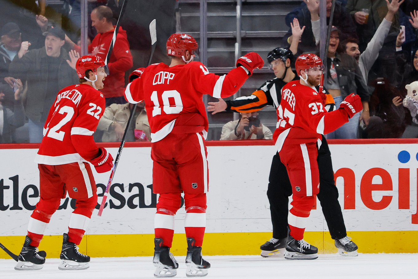 Firande i Detroit. Foto: Duane Burleson/AP/TT