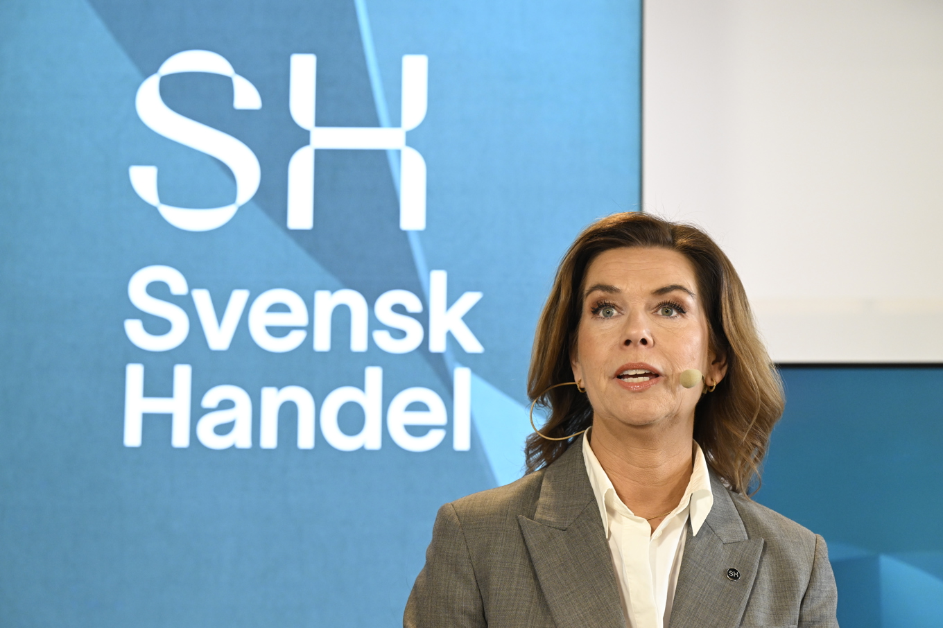 Svensk handels vd Sofia Larsen. Arkivbild. Foto: Jessica Gow/TT
