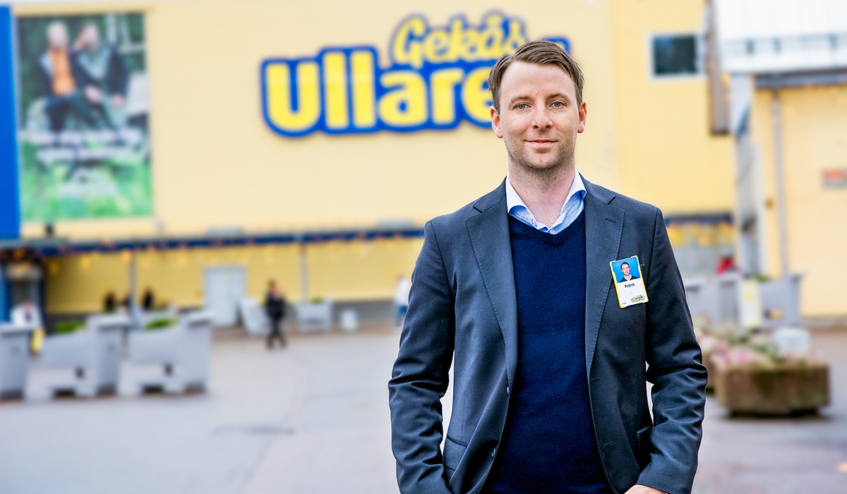 Patrik Levin, vd på Gekås i Ullared, tycker att halloween är en rolig helg tillsammans med barnen. Han glädjer sig också åt att varuhuset ökar sin försäljning kring helgen. Foto: Gekås