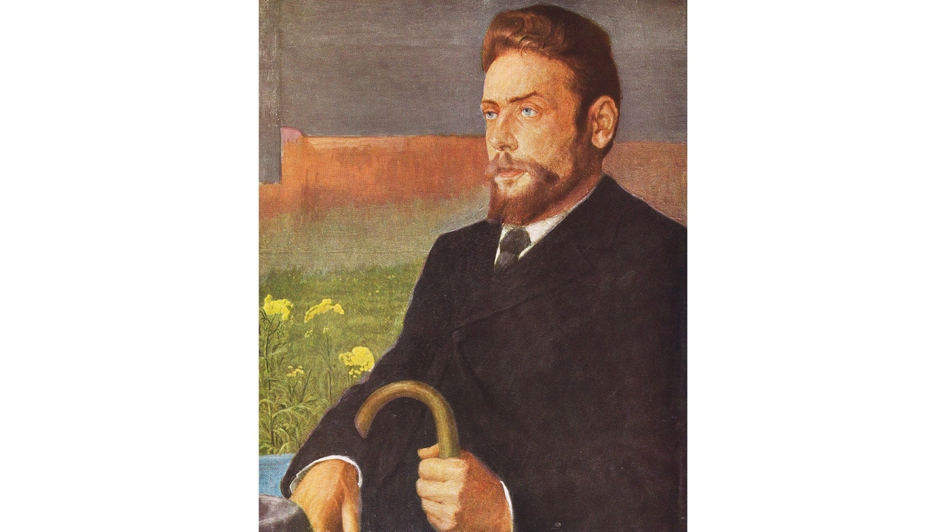 Henrik Pontoppidan porträtterad av Johan Rohde 1895. Foto: Public Domain