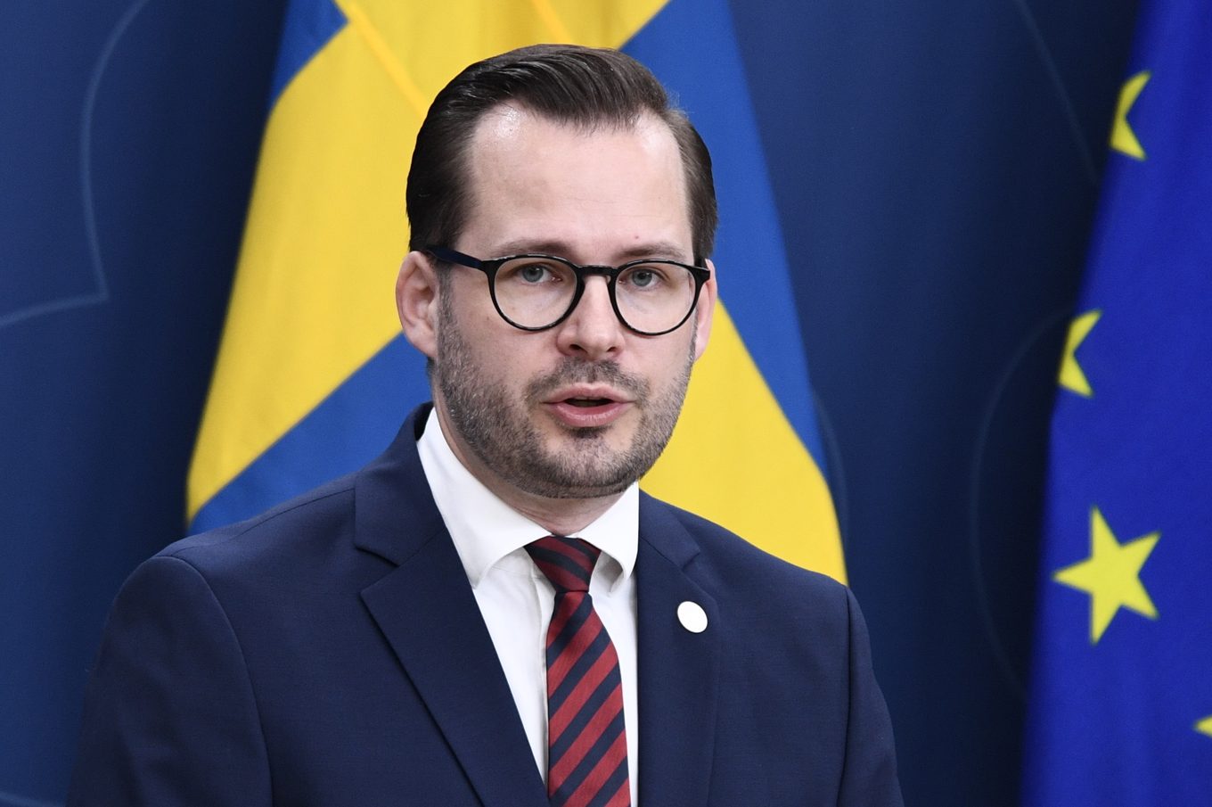 Sverigedemokraternas partisekreterare Mattias Bäckström Johansson. Arkivbild. Foto: Lars Schröder/TT