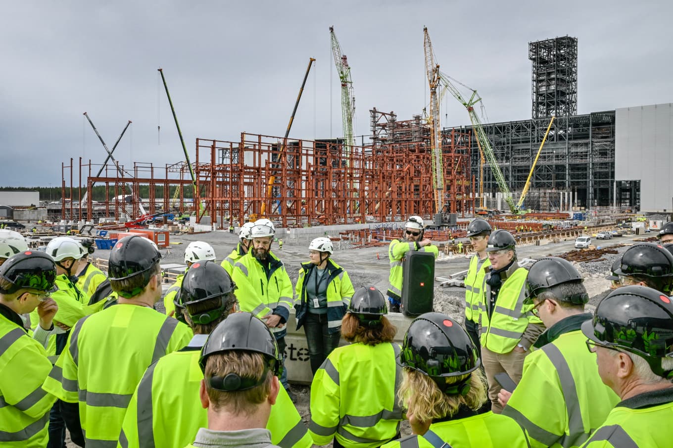 Stegras stålbygge i Boden. Arkivbild. Foto: Joakim Ståhl/SVD/TT