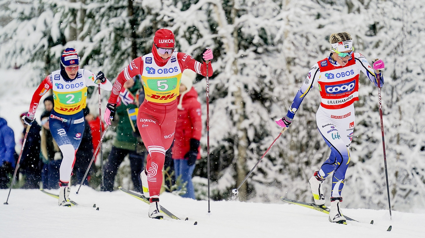 Svenske FIS-ordföranden Johan Eliasch vill tillåta ryssar, som Natalja Neprjajeva, att tävla i OS medan SOK med ordförande Hans von Uthmann i spetsen är emot. Foto: Fredrik Varfjell/NTB/TT