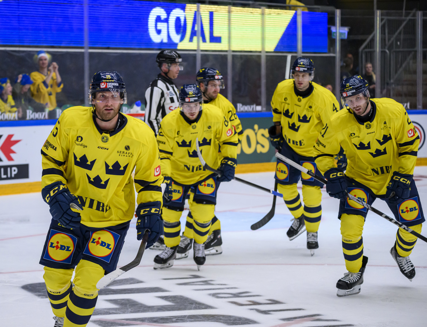Tre Kronor slog Schweiz i Euro Hockey Tour-turneringen i Zürich. arkivbild. Foto: Johan Nilsson/TT