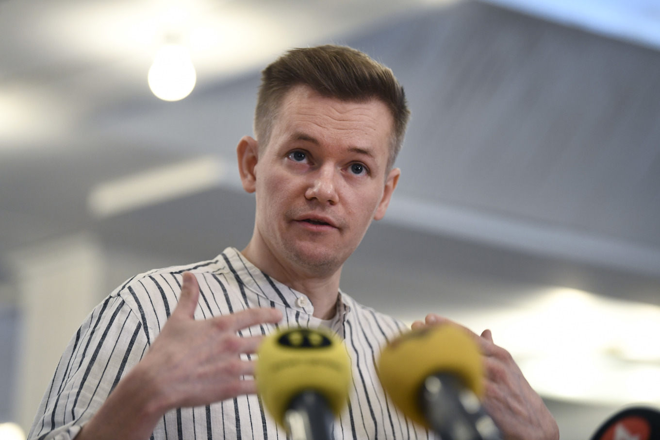 Journalisten Joakim Medin släpptes i maj i år efter att ha suttit fängslad 51 dagar i Turkiet. Arkivbild. Foto: Oscar Olsson/TT