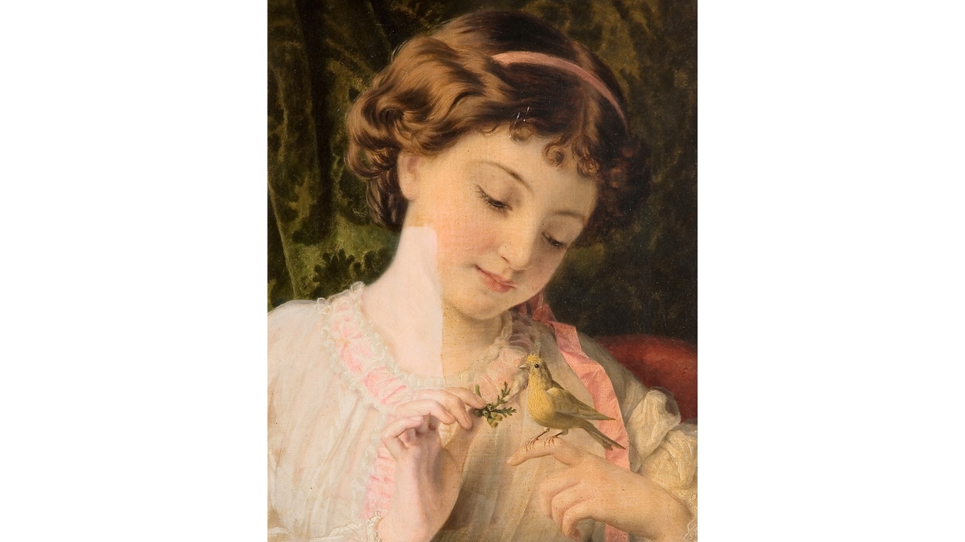 Delikat och utsökt – en litteraturens sångfågel. Målning av Sophie Gengembre Anderson (1823–1903). Foto: Public Domain