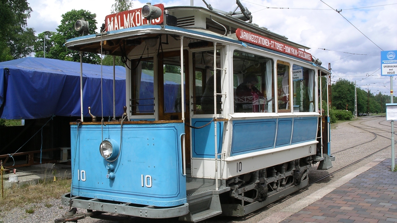 Museispårvägen Malmköping, Sveriges Lokaltrafikmuseum, ligger vid Järnvägsgatan i Malmköping. Verksamheten drivs ideellt av medlemmar i Svenska Spårvägssällskapet. Foto: Nils Öberg/CC BY-SA 3.0