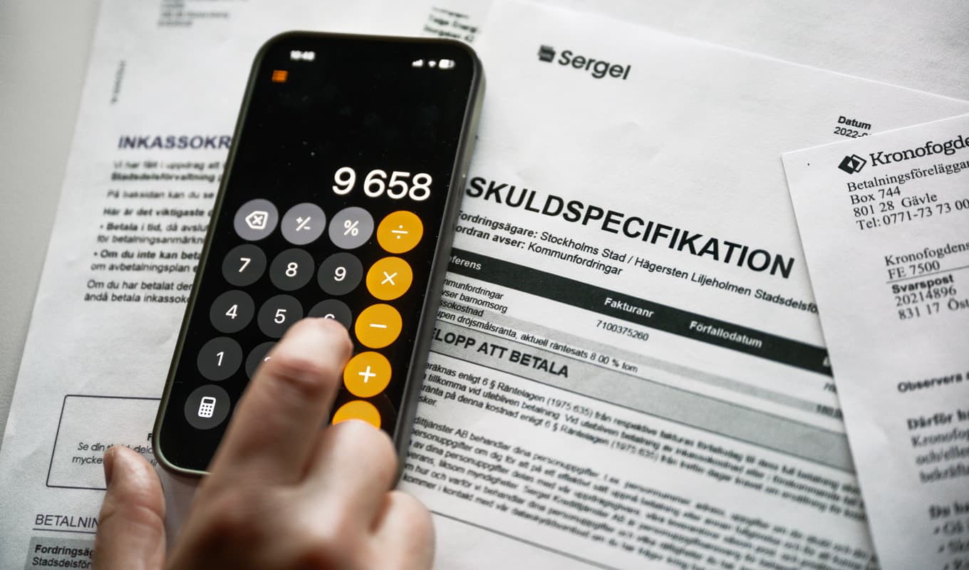 Antalet inkassoärenden minskade under 2025. Arkivbild. Foto: Claudio Bresciani/TT