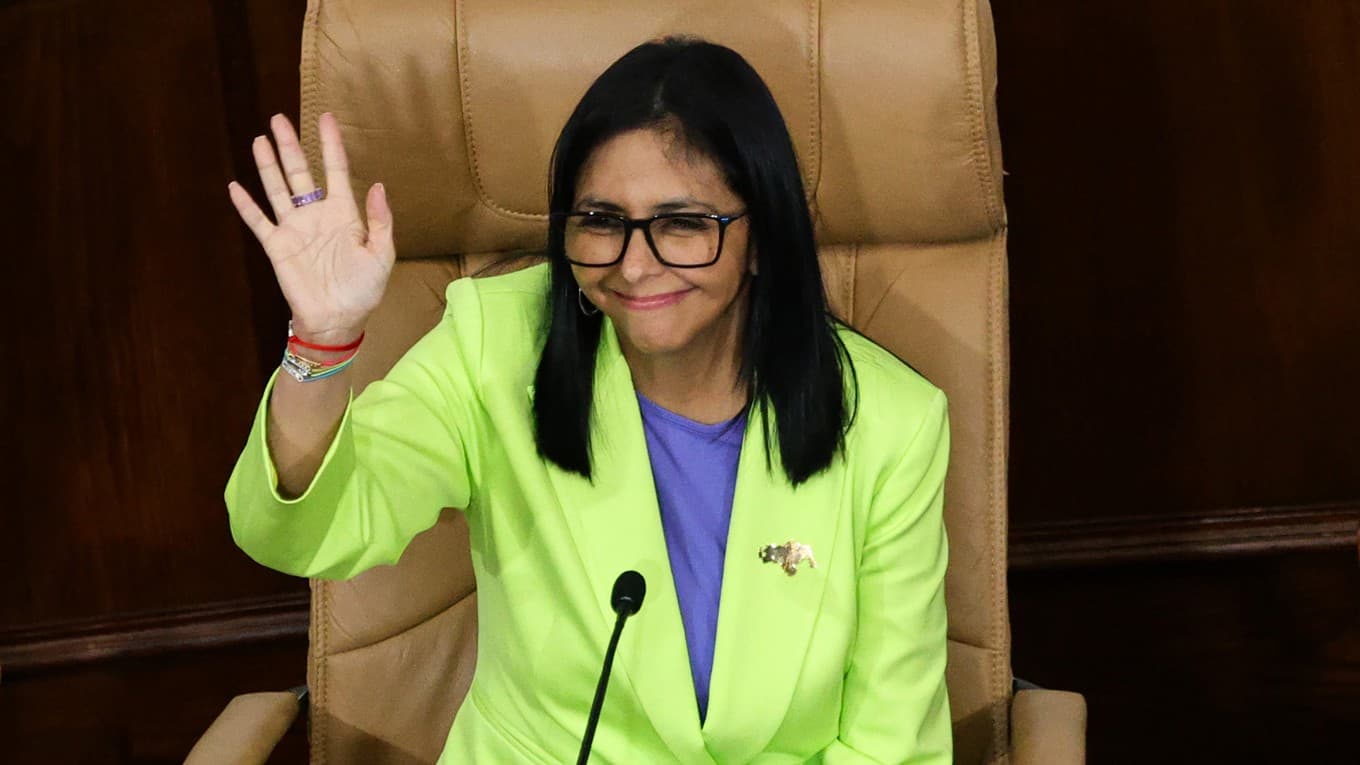 Den venezuelanska interimspresidenten Delcy Rodríguez. Foto: Jesus Vargas/Getty Images
