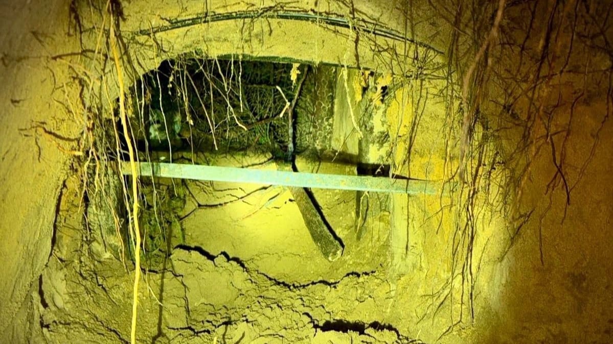 En underjordisk tunnel mellan den belarusiska-polska gränsen. Foto: Straż Graniczna