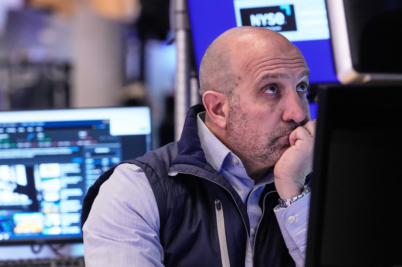 Bistert på Wall Street. Bilden är tagen 19 februari. Foto: Richard Drew /AP/TT