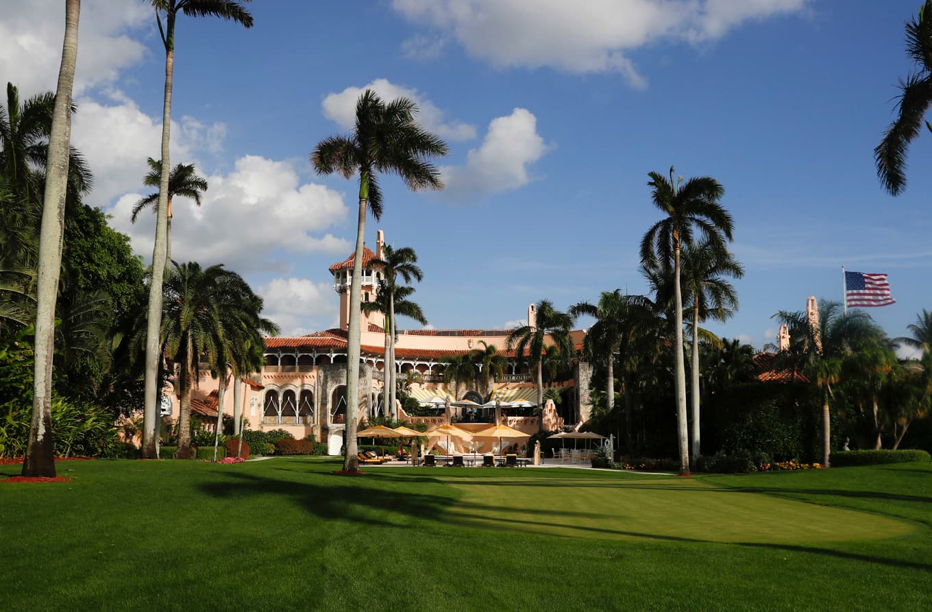 President Donald Trumps Mar-a-Lago i West Palm Beach, Florida. Arkivbild. Foto: Carolyn Kaster/AP/TT