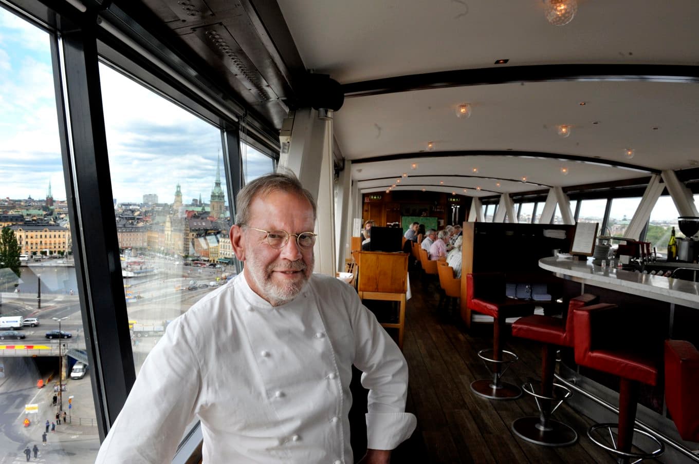 Erik Lallerstedt i restaurang Gondolen på en bild från 2011. Foto: Jessica Gow/TT