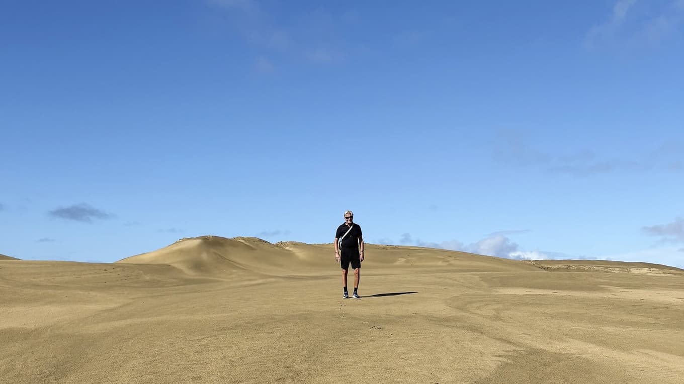Varje dag gick jag och Erica cirka 15 kilometer. Och precis som den danske filosofen Søren Kierkegaard sade gick vi oss till våra bästa tankar. Foto: Erica Fritzdorf