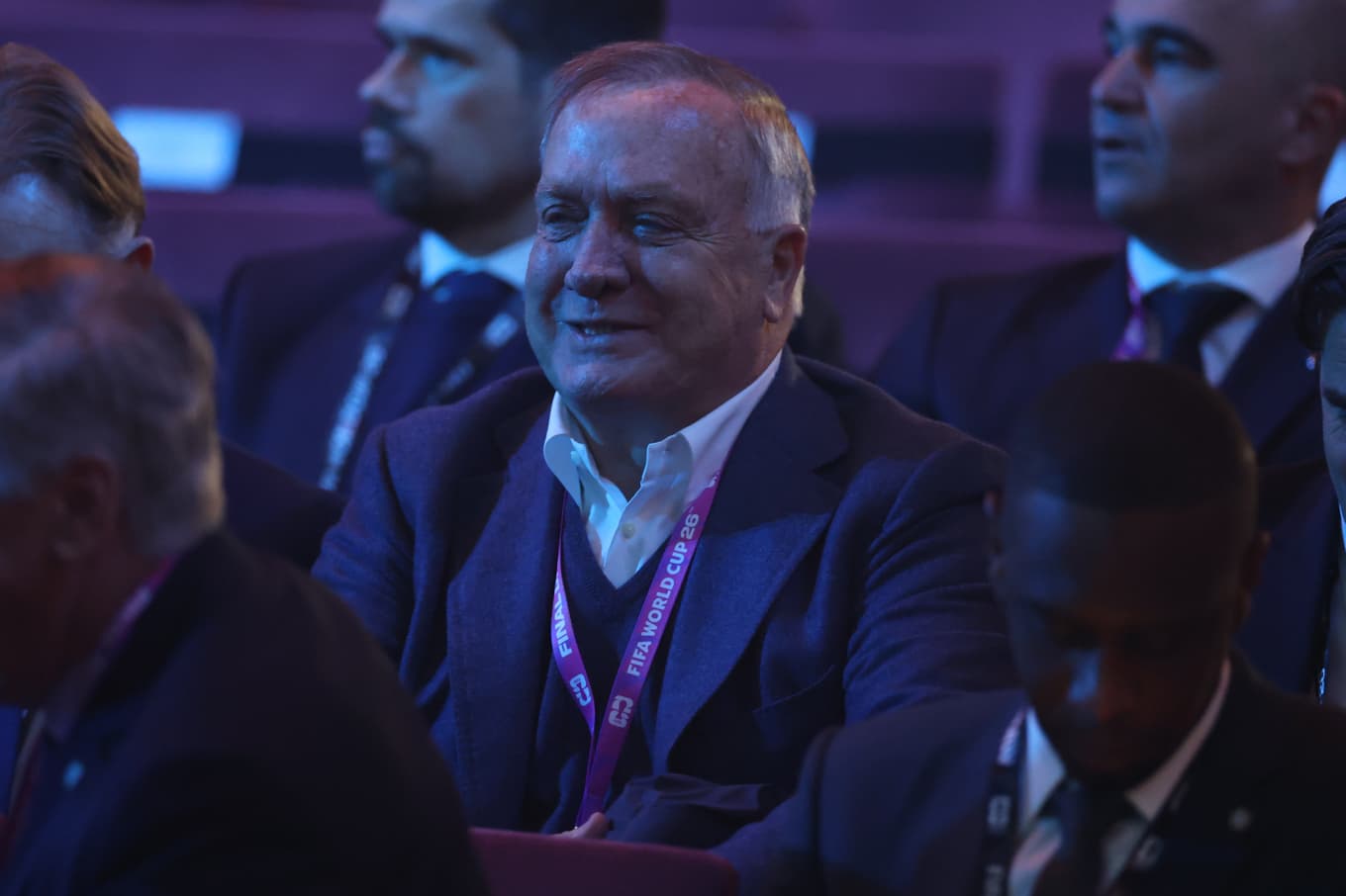 Dick Advocaat under VM-lottningen 2025. Foto: Dan Mullan/AP/TT