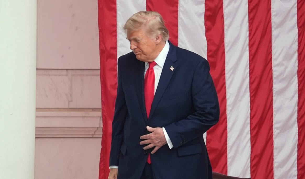 USA:s president Donald Trump på en bild från i måndags. Foto: Alex Brandon/AP/TT