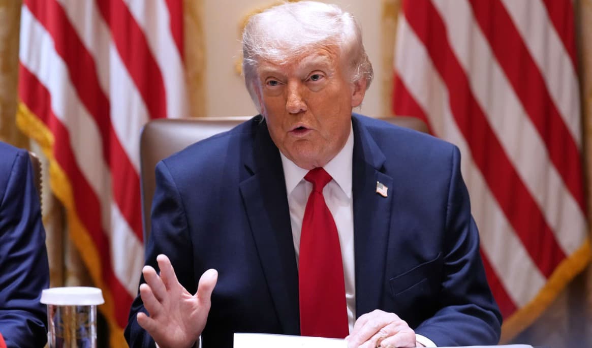 President Donald Trump vid ett regeringsmöte i onsdags. Foto: Jacquelyn Martin/AP/TT