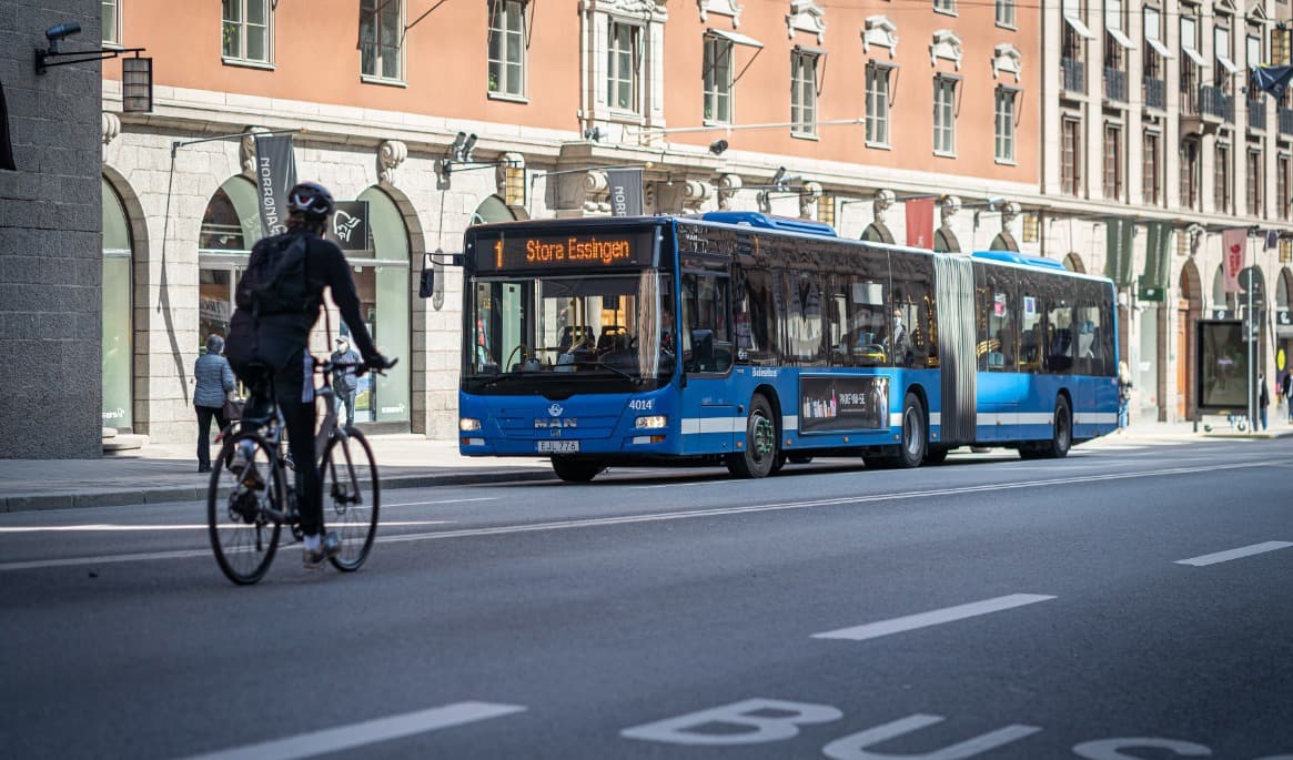 Under det gångna året genomfördes nära 1,5 miljarder resor i den regionala linjetrafiken. Foto: Sofia Drevemo