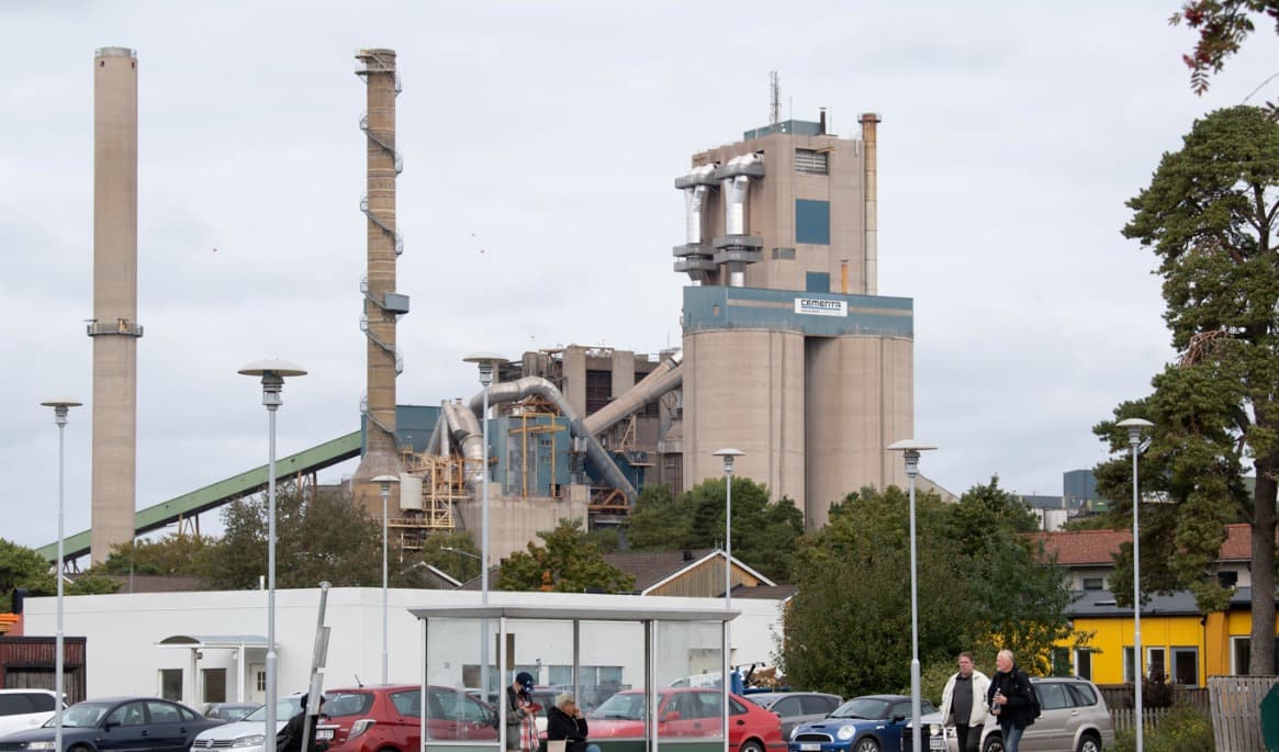 Cementfabriken i Slite på Gotland. Arkivbild. Foto: Fredrik Sandberg/TT