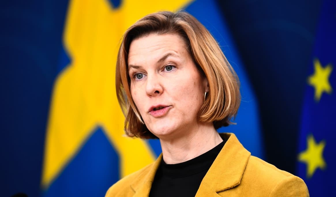 Jämställdhetsminister Nina Larsson (L). Foto: Lars Schröder/TT