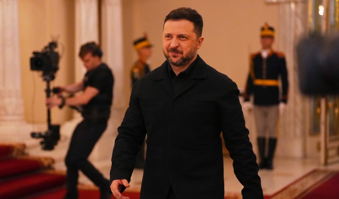 President Volodymyr Zelenskyj på bild från i maj. Foto: Vadim Ghirda /AP/TT