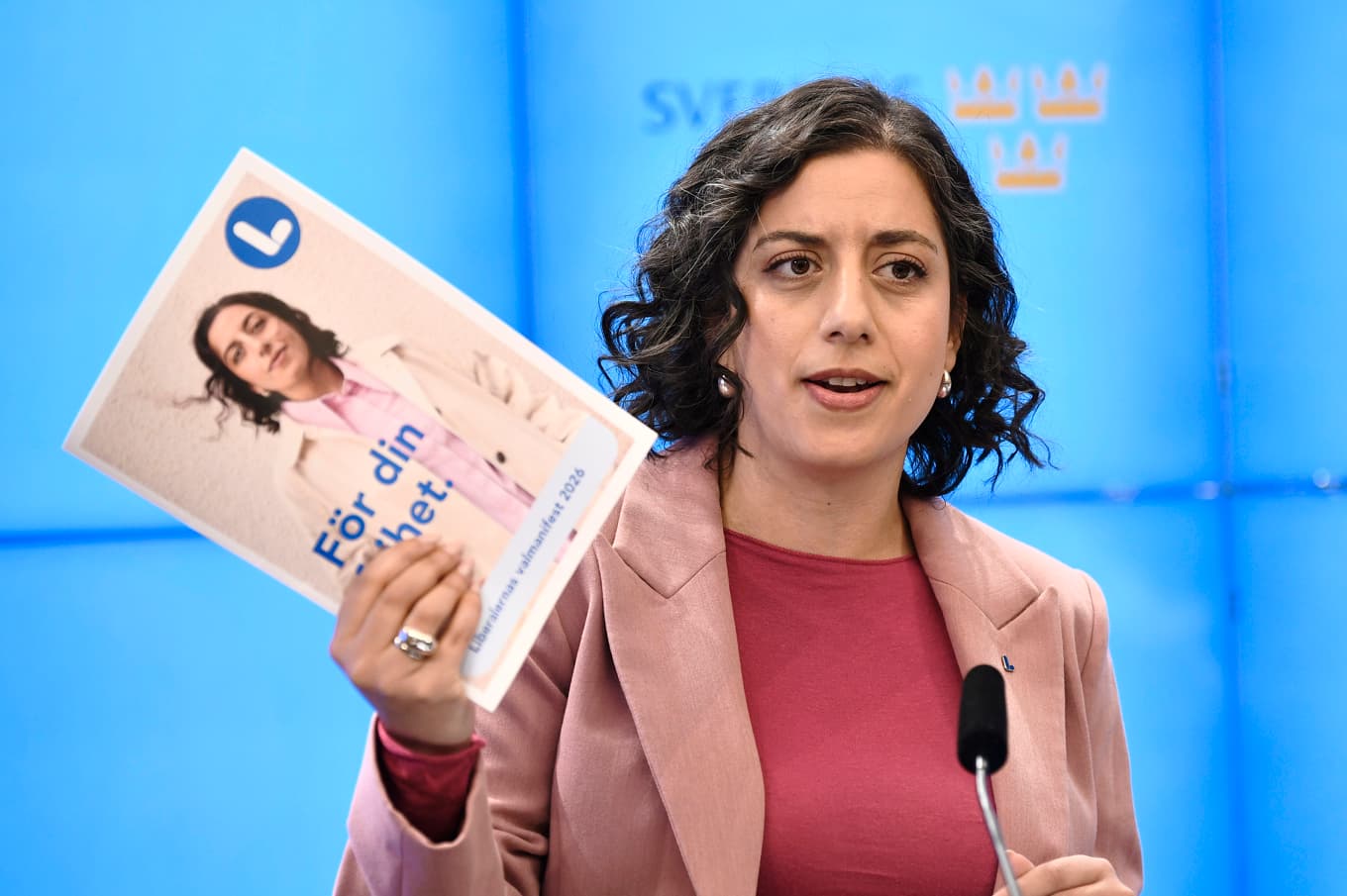 Liberalernas partiledare Simona Mohamsson lyckas inte locka kvinnorna. Arkivbild. Foto: Lars Schröder/TT