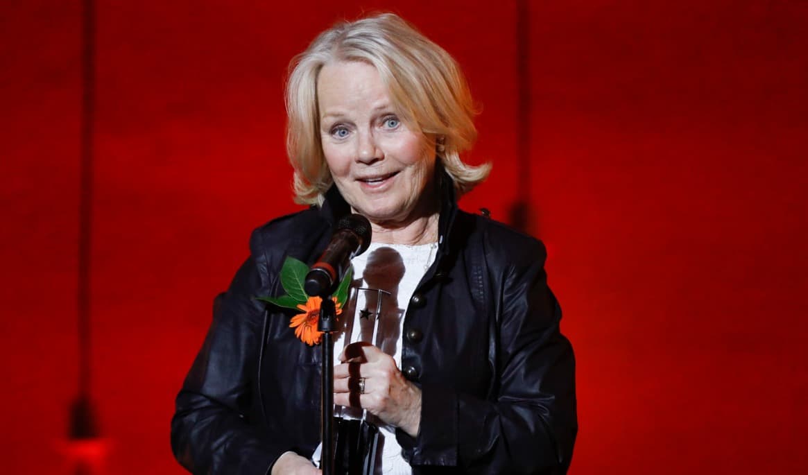 Görel Hanser fick årets specialpris vid Grammisgalan 2018. Hon var Abbamedlemmarnas högra hand i årtionden. Foto: Christine Olsson/TT