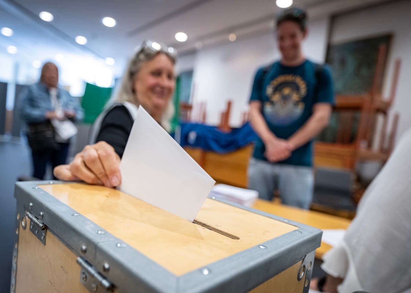 De boende i Karlshamn har sagt sitt i söndagens folkomröstning om en framtida kärnkraftsetablering. Foto: Johan Nilsson/TT