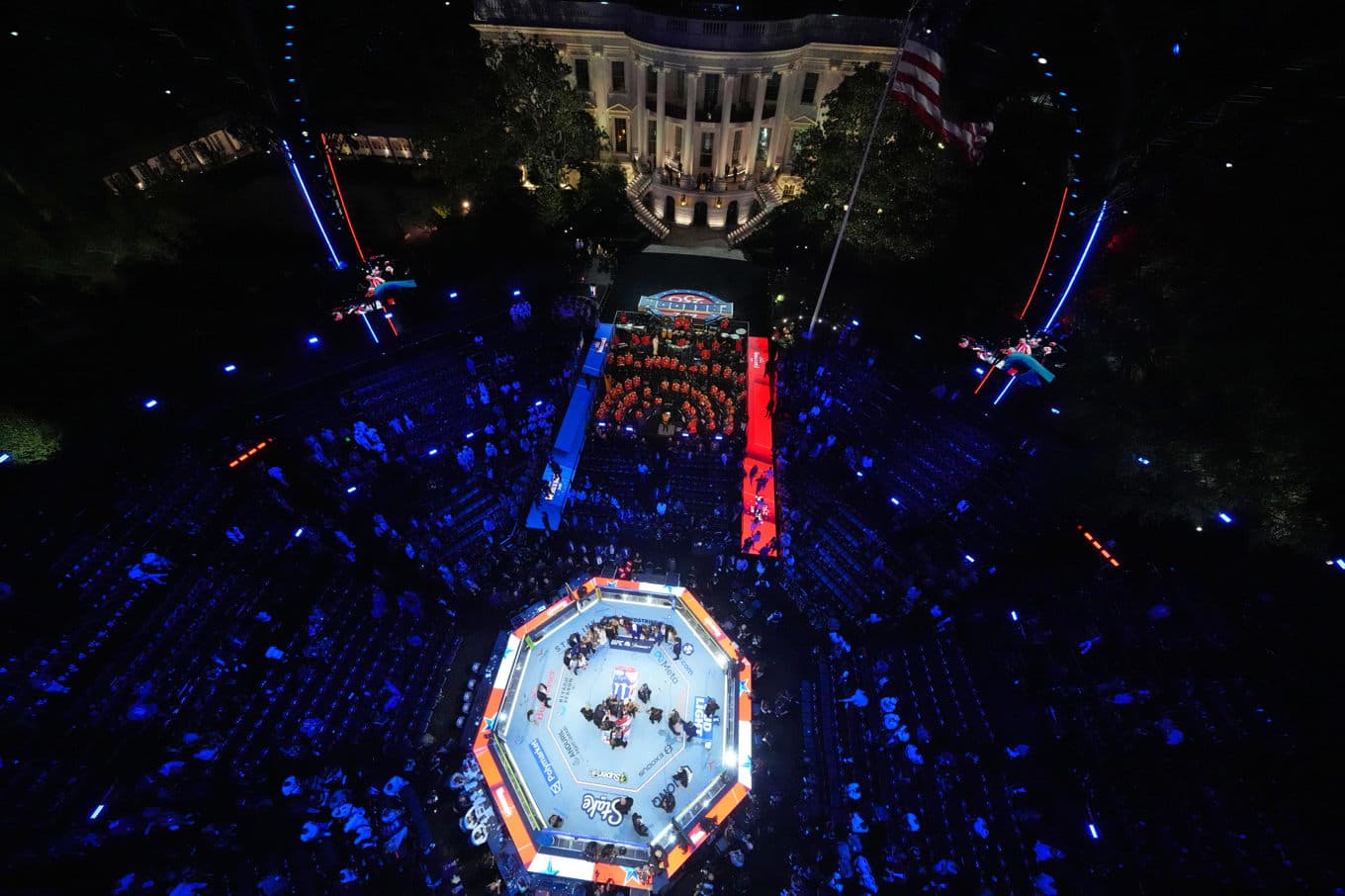 UFC-galan utanför Vita huset tidigare i juni. Foto: Alex Brandon/AP/TT