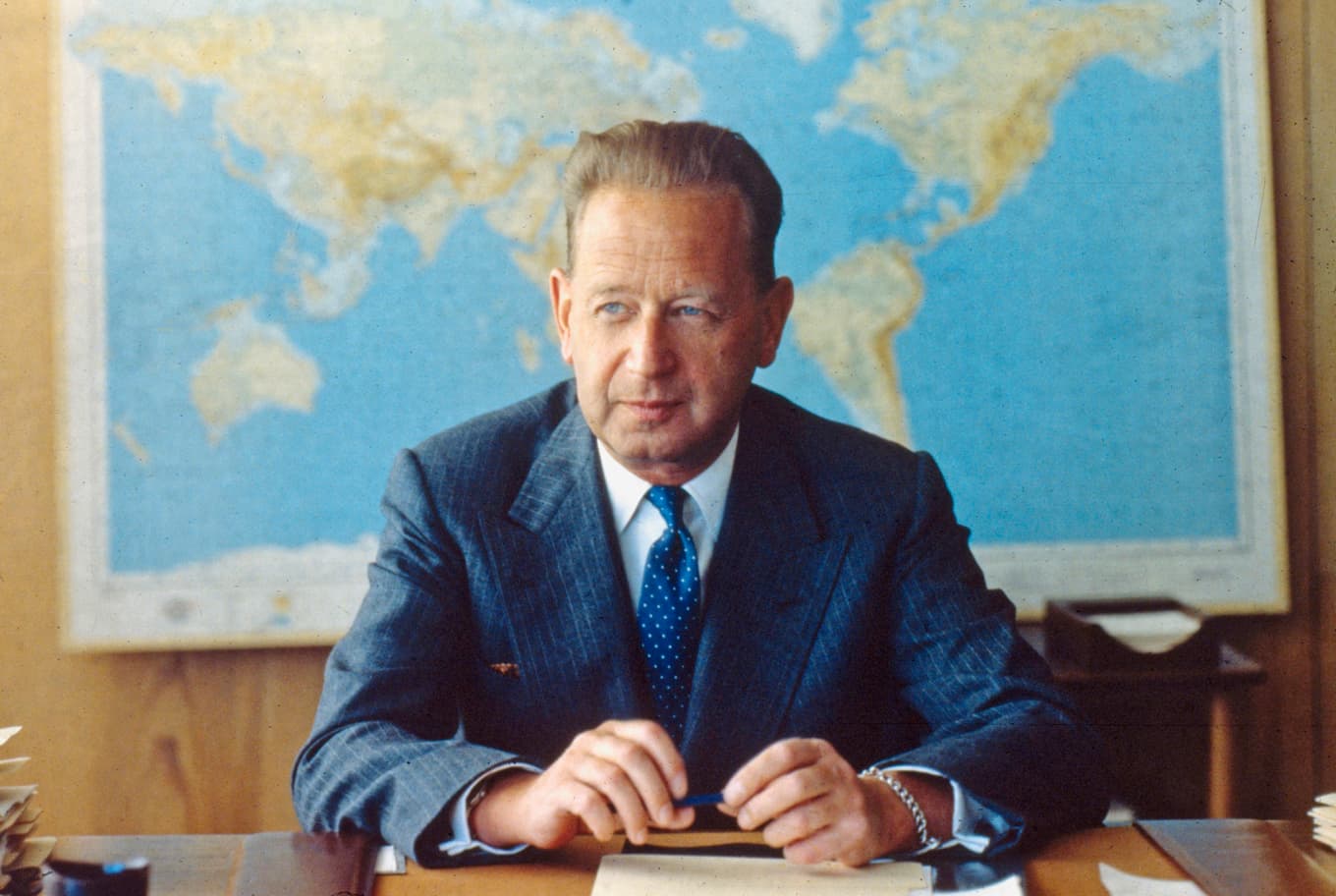 Dag Hammarskjöld, en man med ryggrad. Foto: MPI/Getty Images