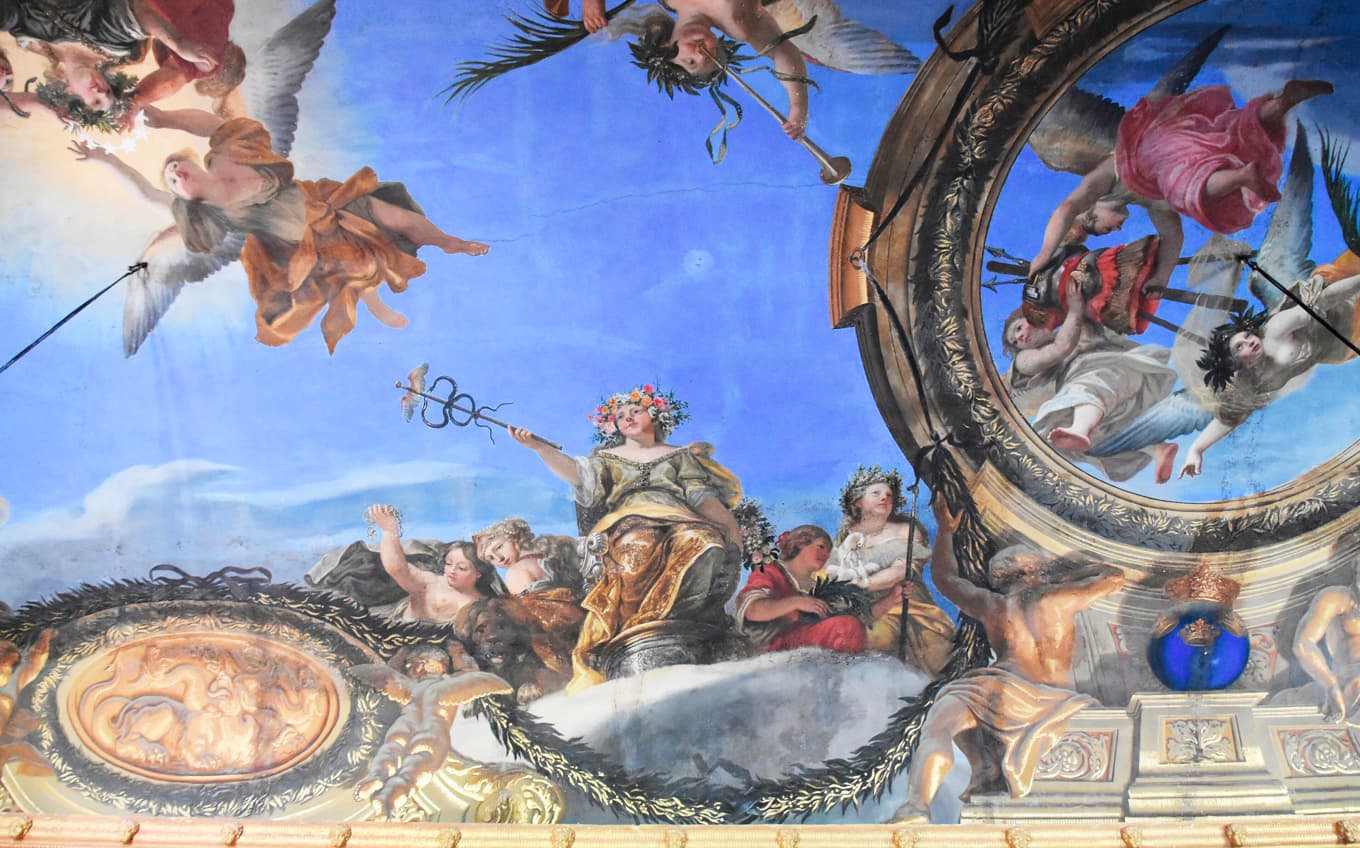 Takmålning av Johan Sylvius i Karl XI:s galleri på Drottningholms slott.
Foto: Richard
Mortel/Wikimedia Commons