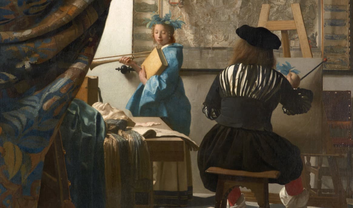 ”Målarkonsten” av Johannes Vermeer (olja på duk,1668). Foto: Wikimedia Commons