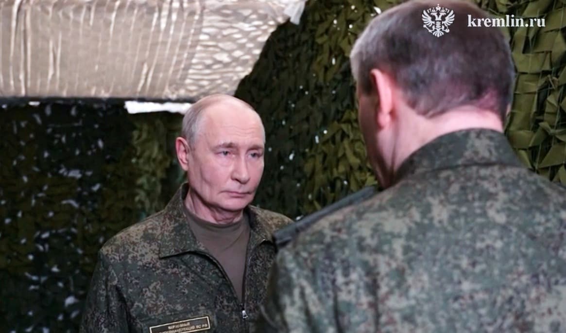 Rysslands president Vladimir Putin på en bild som tillhandahållits av presidentens presstjänst. Foto: Rysslands presidents presstjänst via AP/TT