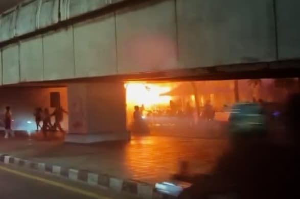 Bild från en video som under natten publicerades på Instagram. Foto: AP/TT
