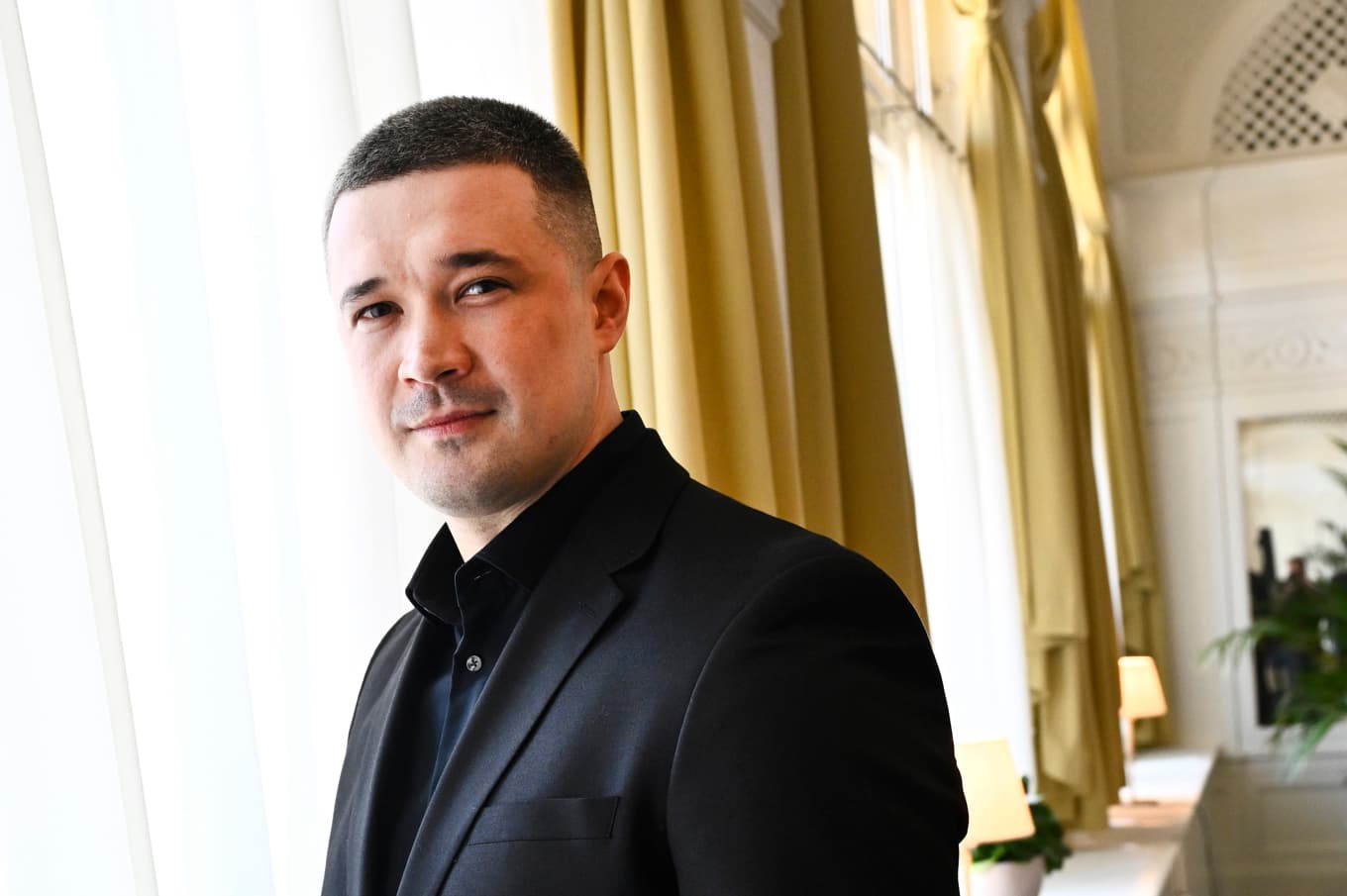 Ukrainas försvarsminister Mychajlo Fedorov besökte Sverige i maj i år. Arkivbild. Foto: Fredrik Sandberg/TT