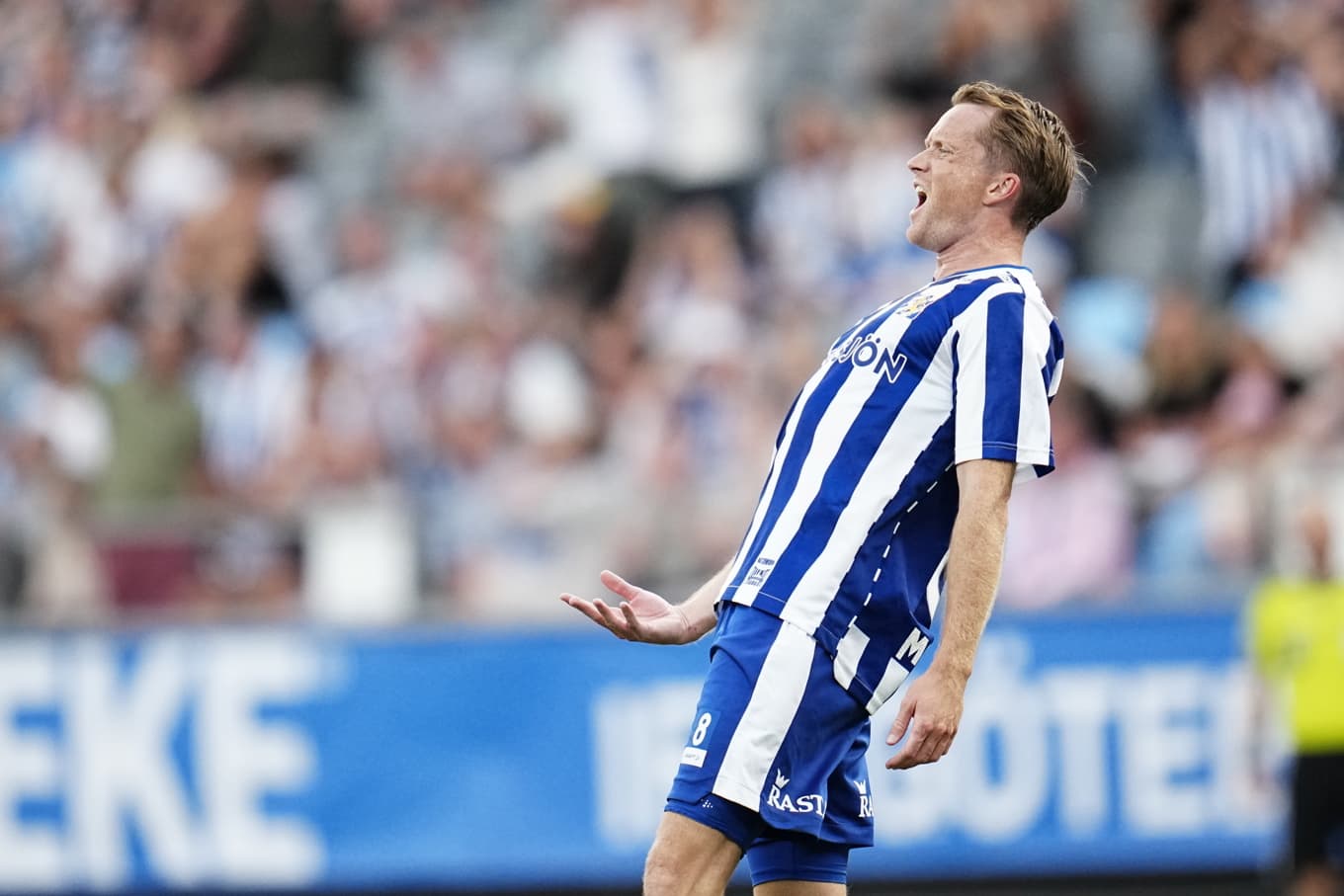 IFK Göteborgs hemvändare Sam Larsson låg bakom lagets segermål mot Brommapojkarna. Foto: Björn Larsson Rosvall/TT