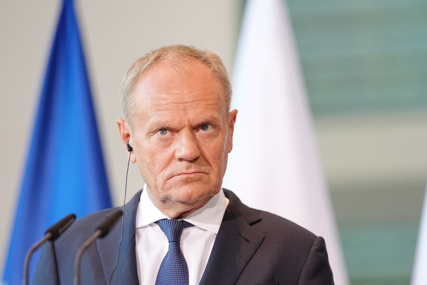 Polens premiärminister Donald Tusk på en bild från i juni. Foto: Kay Nietfeld/AP/TT