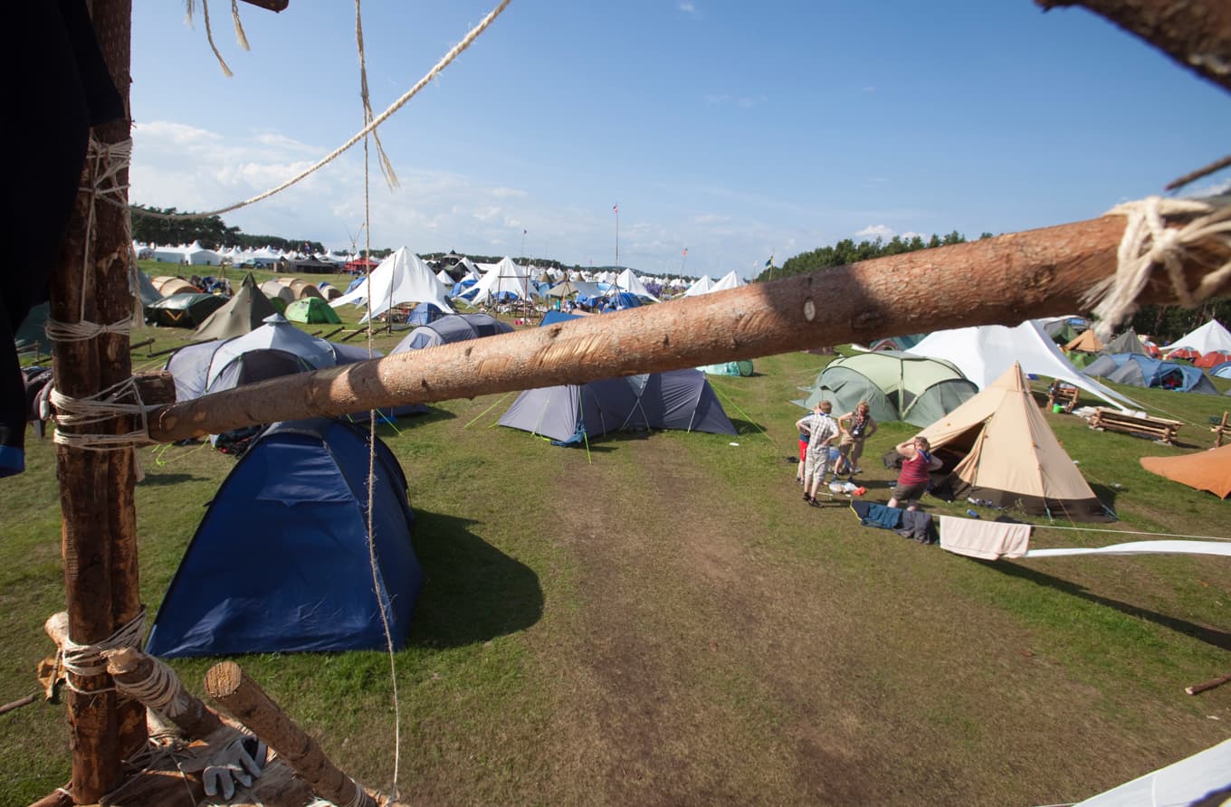 Ett tiotal scouter har polisanmält att de blivit smygfotade under jättelägret Jamboree utanför Kristianstad. Arkivbild. Foto: Drago Prvulovic/TT