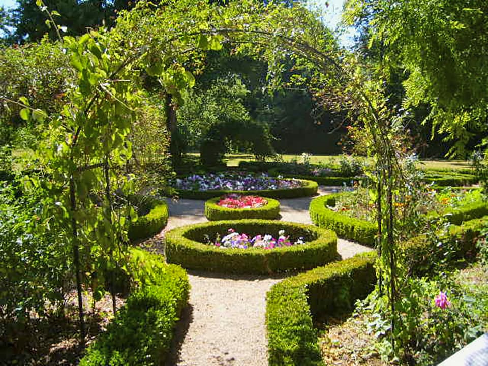 Vy över ingången till trädgården på godset Nohant. Foto: Siefkin DR/wikimedia commons