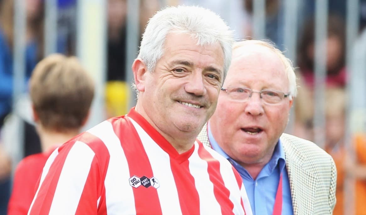 Kevin Keegan 2011, tillsammans med Hamburgs störste: Uwe Seeler. Foto: Joern Pollex/Bongarts/Getty Images